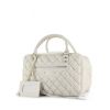 Bolso de mano Balenciaga  Motocross en cuero acolchado blanco - 00pp thumbnail