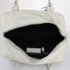 Balenciaga  Motocross handbag  in white quilted leather - Detail D2 thumbnail