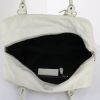 Bolso de mano Balenciaga en cuero acolchado blanco - Detail D2 thumbnail