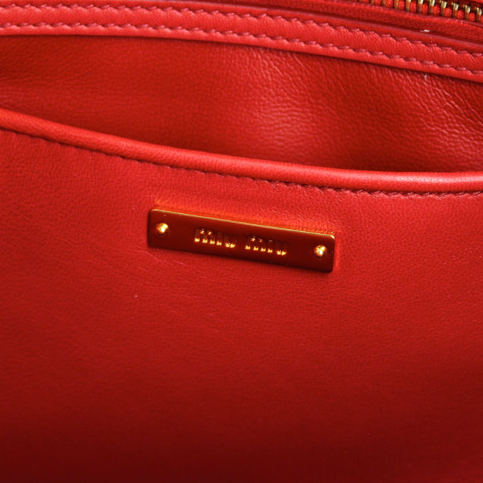Borsa Miu Miu Matelassé  in pelle trapuntata rossa - Detail D3