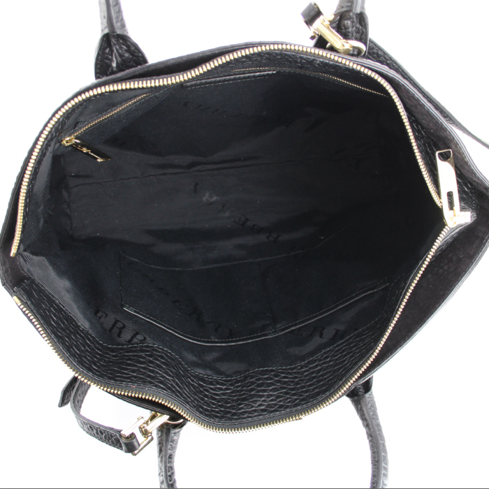 Borsa in pelle nera con decori geometrici - Detail D3