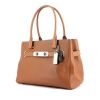 Coach handbag in brown grained leather - 00pp thumbnail