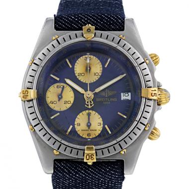 Orologio Breitling Chronomat in oro placcato e acciaio Ref :  81950 Circa  1990