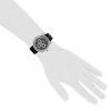 Hermes Arceau Chrono watch in stainless steel Ref:  AR4.910 Circa  2010 - Detail D1 thumbnail
