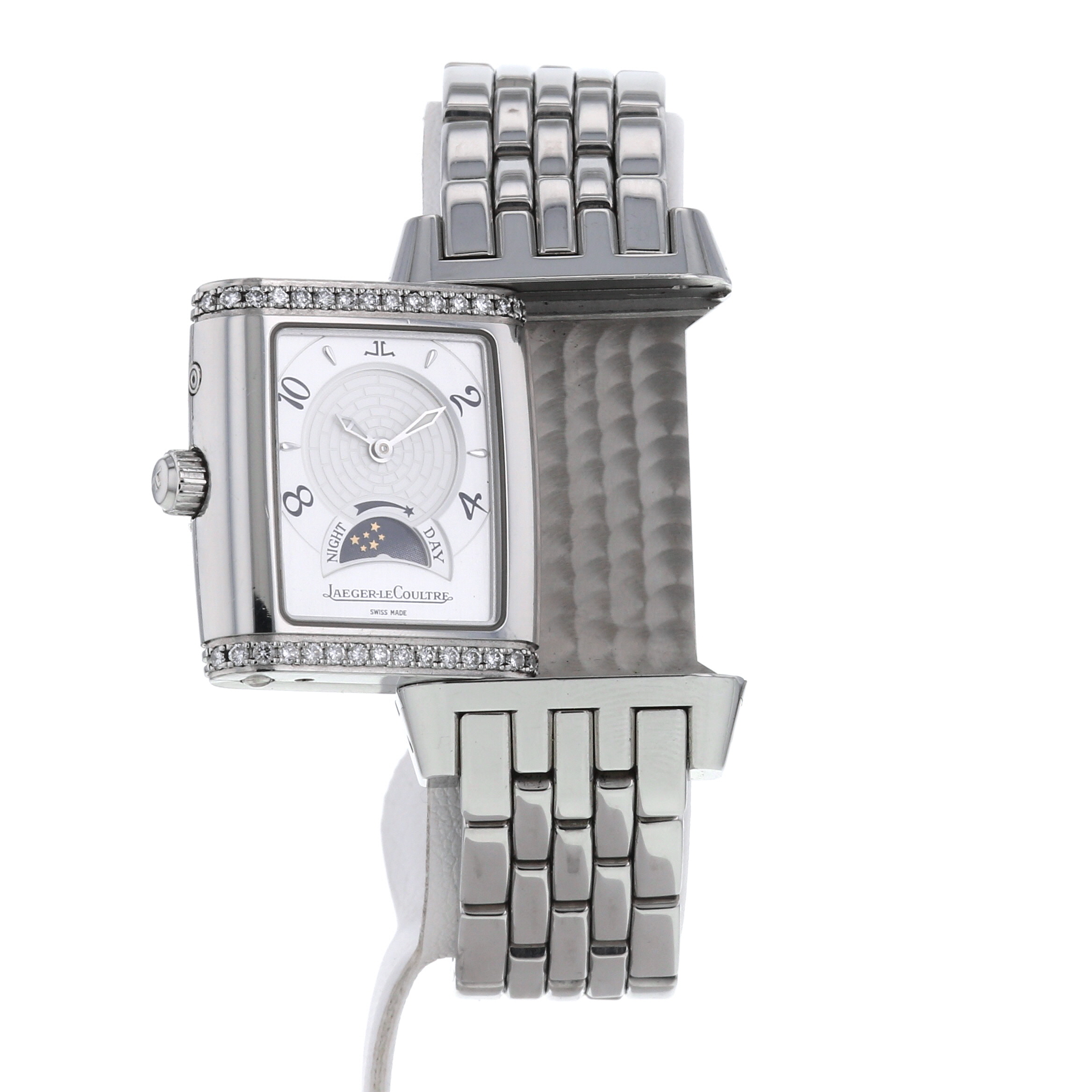 Orologio Jaeger Lecoultre Reverso-Duetto  modello medio in acciaio Ref :  296874 Circa  2000