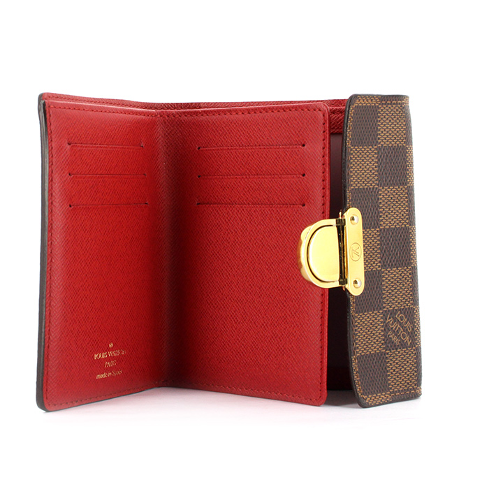Louis Vuitton wallet in brown damier canvas - Detail D2