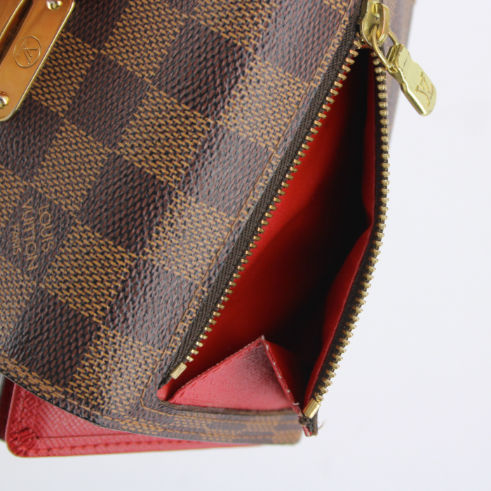 Louis Vuitton wallet in brown damier canvas - Detail D4