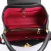 Louis Vuitton medium model handbag in black grained leather - Detail D2 thumbnail
