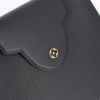 Louis Vuitton medium model handbag in black grained leather - Detail D3 thumbnail