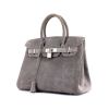 Hermes Birkin 30 cm handbag in grey doblis calfskin - 00pp thumbnail