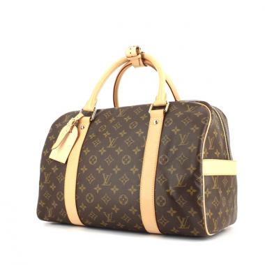 Sac de voyage Louis Vuitton Carryall en toile monogram et cuir naturel