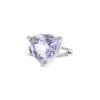 Mauboussin Mes Couleurs à Toi ring in white gold and diamonds and in amethyst - 00pp thumbnail