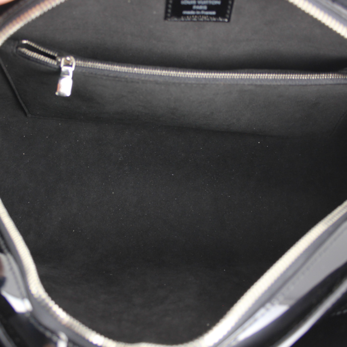 Bolso de mano Louis Vuitton Pont Neuf modelo grande en cuero Epi negro - Detail D2