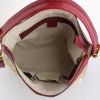 Gucci handbag in beige monogram canvas and red leather - Detail D3 thumbnail