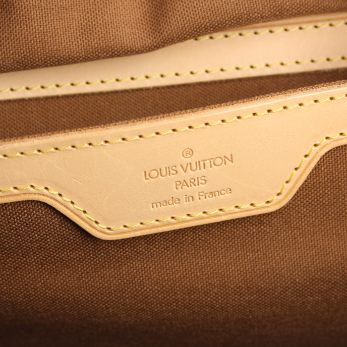 Louis Vuitton Carryall handbag in monogram canvas and natural leather - Detail D3