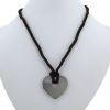 Poiray Coeur Secret large model pendant in silver - 360 thumbnail