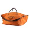 Hermes Sellier shopping bag in orange and brown canvas - 00pp thumbnail