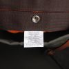 Shopping bag Sellier in tela arancione e marrone - Detail D5 thumbnail