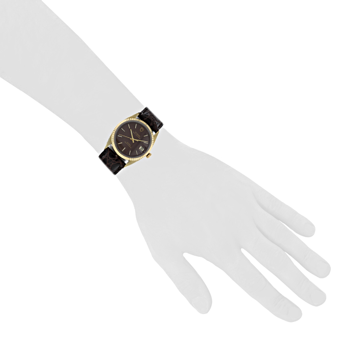 Tudor Oysterdate Prince watch in gold plated - Detail D1