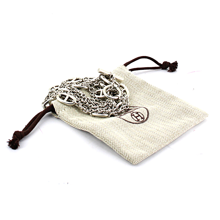 Collar Hermes Farandole modelo grande en plata - Detail D2