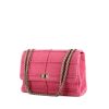 Chanel 2.55 handbag in fushia pink jersey canvas - 00pp thumbnail