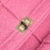 Sac à main Chanel 2.55 en toile jersey rose-fushia - Detail D5 thumbnail