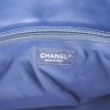 Chanel Paris-Biarritz shopping bag in blue coated canvas and blue canvas - Detail D3 thumbnail