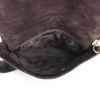 Chanel shoulder bag in brown suede - Detail D2 thumbnail