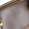 Sac à main Louis Vuitton en toile damier enduite et cuir marron - Detail D4 thumbnail