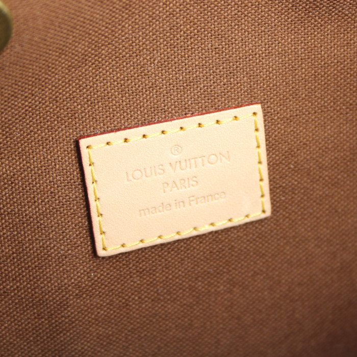 Mochila Louis Vuitton en lona Monogram cuero natural y cuero natural - Detail D3