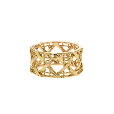 Anello Dior My Dior modello grande in oro giallo