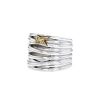 Mauboussin Kiff & Kiss large model ring in silver,  yellow gold and diamonds - 00pp thumbnail