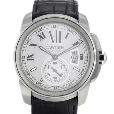 Reloj Cartier Calibre De Cartier de acero azulado Circa  2010