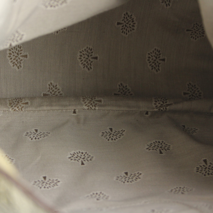 Sac à main Mulberry grand en cuir beige - Detail D3