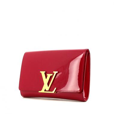 Bolsito de mano Louis Vuitton en charol rosa fucsia