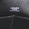 Hermes Plume handbag in red and black canvas and black leather - Detail D3 thumbnail