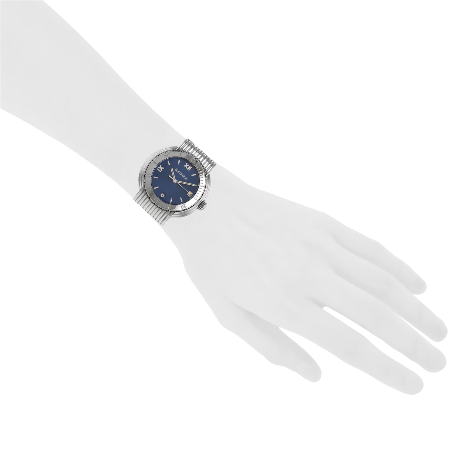 Montre Boucheron Reflet-Solis en acier Vers 2000 - Detail D1