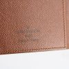 Portafogli in tela monogram e pelle marrone - Detail D3 thumbnail
