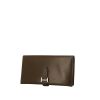 Hermes Béarn wallet in khaki box leather - 00pp thumbnail
