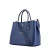 Prada handbag in blue leather saffiano - 00pp thumbnail