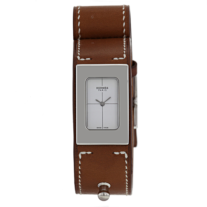 Watch Hermès Cherche Midi in stainless steel Ref:  CM1.210 Circa 2000 - Detail D3