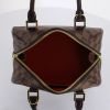 Bolso de mano Louis Vuitton Ribera en lona a cuadros revestida ébano y cuero marrón - Detail D2 thumbnail