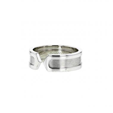Cartier C de Cartier open small model ring in white gold