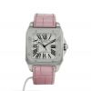 Cartier Santos-100 watch in stainless steel Ref:  2878 Circa  2010 - 360 thumbnail