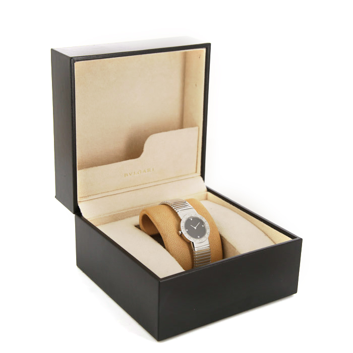 Bulgari Tubogas watch in stainless steel Ref: BB262TS Circa 2000 - Detail D2