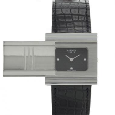 Hermes Glissade watch in stainless steel Ref:  GL1.510 Circa  2000