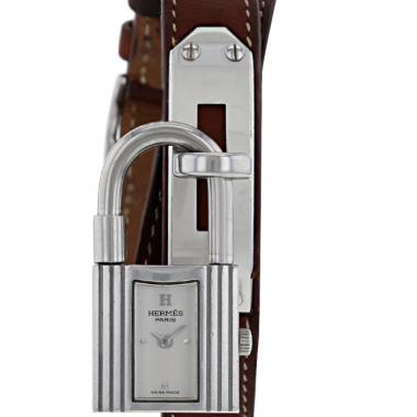 Reloj Hermes Kelly-Cadenas de acero Circa  2000