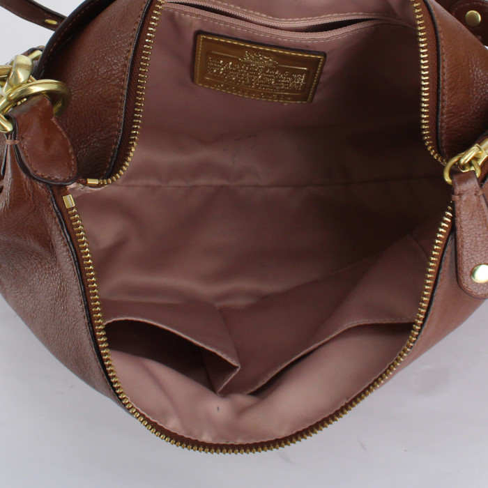 Borsa in pelle marrone - Detail D3