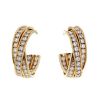 Cartier Trinity large model earrings in yellow gold and diamonds - 00pp thumbnail