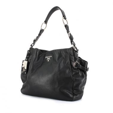 Sac à main Prada en cuir noir